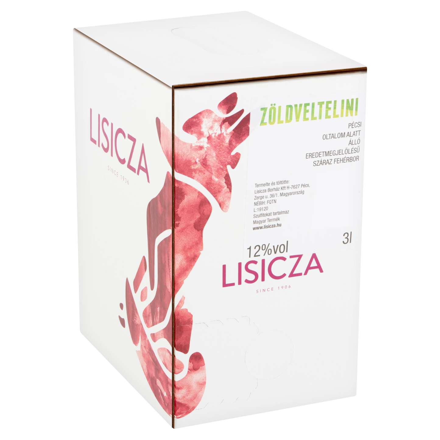 Lisicza Zöld Veltelini 2025 (3L Bag-in-Box)